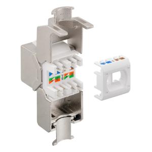GOOBAY keystone module RJ45 CΑΤ 8.1 61129, STP, 2000 MHz, GHMT, ασημί | Εξοπλισμός IT | elabstore.gr