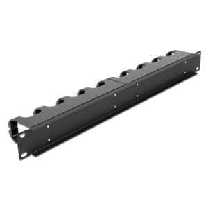 DELOCK cable management 66849 για rack 19"/1U, 10x γάντζοι, μαύρο | Εξοπλισμός IT | elabstore.gr
