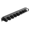 DELOCK cable management 66849 για rack 19"/1U, 10x γάντζοι, μαύρο | Εξοπλισμός IT | elabstore.gr