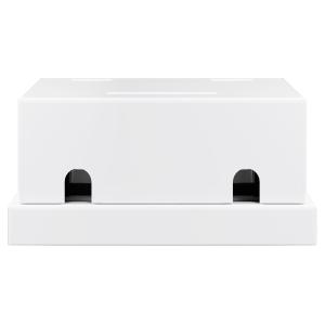 GOOBAY Keystone κυτίο 79366 για 2 θύρες δικτύου, 61.42mm, λευκό | Εξοπλισμός IT | elabstore.gr