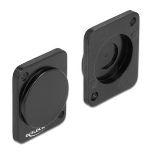 DELOCK κάλυμμα 86791 για D-Type υποδοχές, μεταλλικό, μαύρο | Εξοπλισμός IT | elabstore.gr