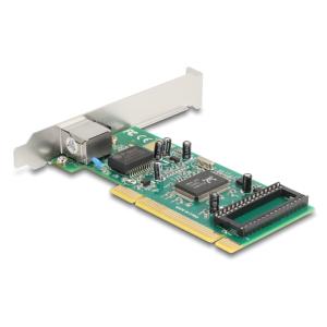DELOCK κάρτα επέκτασης PCI σε 1x RJ45 Gigabit 88084, 1000Mbps | Δικτυακά | elabstore.gr