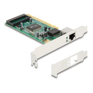 DELOCK κάρτα επέκτασης PCI σε 1x RJ45 Gigabit 88084, 1000Mbps | Δικτυακά | elabstore.gr