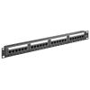 GOOBAY patch panel 93866 19"/1U, 24x ports, CAT 6 UTP, μαύρo | Εξοπλισμός IT | elabstore.gr