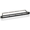 GOOBAY Keystone patch panel 95743, 19"/1U, 24x ports, μαύρo | Εξοπλισμός IT | elabstore.gr