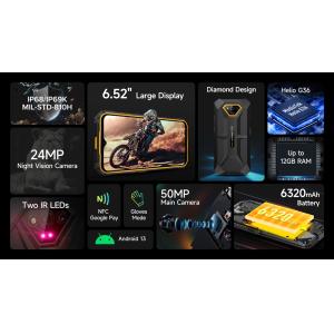 ULEFONE smartphone Armor X13, 6.52", 6GB, 64GB, 6320mAh, μαύρο | eLabstore.gr ULEFONE smartphone Armor X13, 6.52", 6GB, 64GB, 6320mAh, μαύρο | Mobile Συσκευές | elabstore.gr