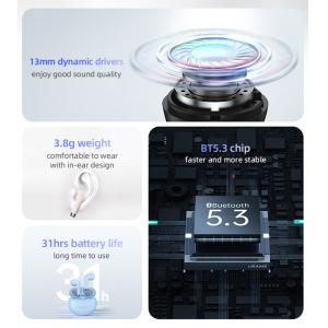 USAMS earphones με θήκη φόρτισης US-YO17, True Wireless, μαύρα | Αξεσουάρ κινητών | elabstore.gr