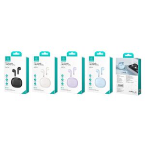 USAMS earphones με θήκη φόρτισης US-YO17, True Wireless, μωβ | eLabstore.gr