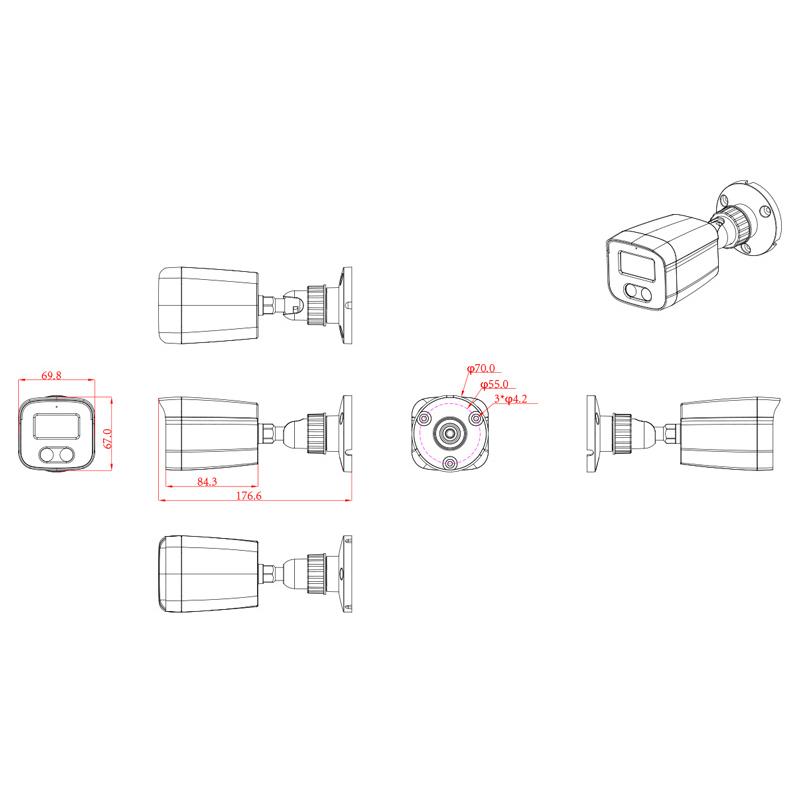LONGSE IP κάμερα BMSDFG400W, WiFi, 2.8mm, 1/3" CMOS, 4MP, SD, IP67 | eLabstore.gr LONGSE IP κάμερα BMSDFG400W, WiFi, 2.8mm, 1/3" CMOS, 4MP, SD, IP67 | Κάμερες Ασφαλείας | elabstore.gr