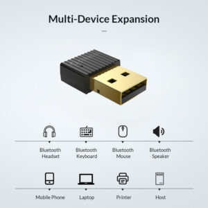 ORICO USB αντάπτορας Bluetooth 5.0 BTA-508, μαύρος | Δικτυακά | elabstore.gr