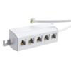 POWERTECH RJ11 splitter CAB-T029, 1 σε 5 RJ11, λευκό | Καλώδια - Αντάπτορες | elabstore.gr