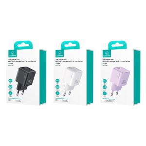 USAMS φορτιστής τοίχου US-CC183, USB-C θύρα εξόδου, 20W PD, μωβ | Αξεσουάρ κινητών | elabstore.gr