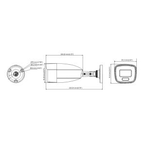 HIKVISION HIWATCH υβριδική κάμερα ColorVu HWT-B229-M, 2.8mm, 2MP, IP66 | Κάμερες Ασφαλείας | elabstore.gr