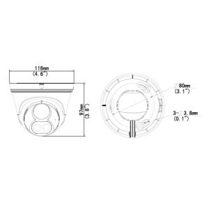 UNIARCH IP κάμερα IPC-T213-APF28W, 2.8mm 3MP, IP67, PoE, LED, SD, IR 30m | Κάμερες Ασφαλείας | elabstore.gr