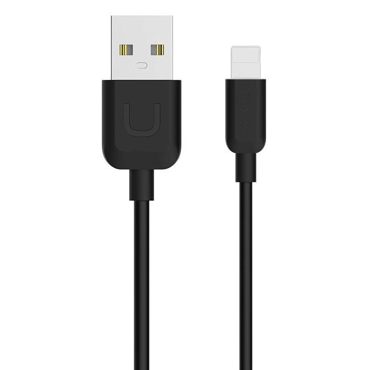 USAMS καλώδιο Lightning σε USB US-SJ097, 2.1A, 1m, μαύρο | eLabstore.gr USAMS καλώδιο Lightning σε USB US-SJ097, 2.1A, 1m, μαύρο | Καλώδια - Αντάπτορες | elabstore.gr