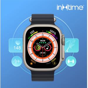 ΙΝΤΙΜΕ smartwatch 8 Ultra, 1.91", IP67, heart rate, ηχείο & mic, μαύρο | Mobile Συσκευές | elabstore.gr