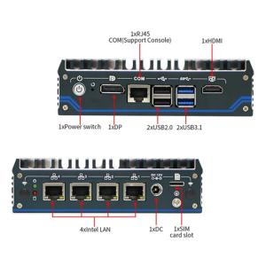 POWERTECH Firewall PC Nano N1141 J6412, 8GB/128GB M.2 Kingston, pfSense | PC & Αναβάθμιση | elabstore.gr