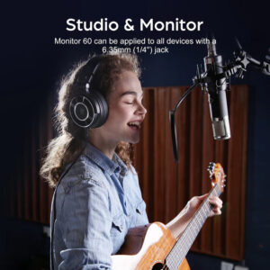 ONEΟDIO headset Monitor 60, 6.35mm & 3.5mm σύνδεση, Hi-Res, 50mm, μαύρο | Συνοδευτικά PC | elabstore.gr