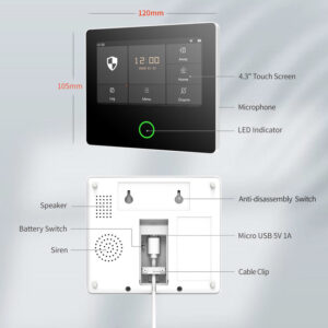 POWERTECH ασύρματο σύστημα συναγερμού PT-1125, αφής, Wi-Fi, 2G, TUYA | eLabstore.gr POWERTECH ασύρματο σύστημα συναγερμού PT-1125, αφής, Wi-Fi, 2G, TUYA | Συναγερμοί | elabstore.gr