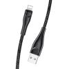 USAMS καλώδιο Lightning σε USB US-SJ391, 2A, 1m, μαύρο | Καλώδια - Αντάπτορες | elabstore.gr