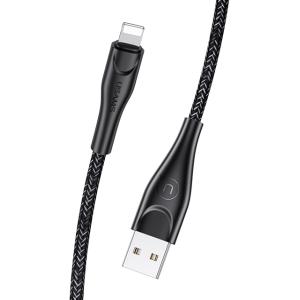 USAMS καλώδιο Lightning σε USB US-SJ391, 2A, 1m, μαύρο | Καλώδια - Αντάπτορες | elabstore.gr