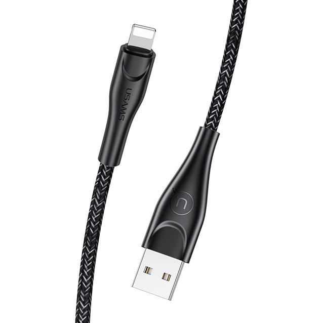 USAMS καλώδιο Lightning σε USB US-SJ391, 2A, 1m, μαύρο | eLabstore.gr USAMS καλώδιο Lightning σε USB US-SJ391, 2A, 1m, μαύρο | Καλώδια - Αντάπτορες | elabstore.gr