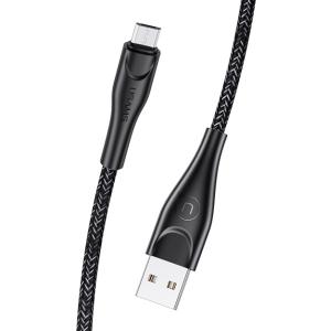 USAMS καλώδιο micro USB σε USB US-SJ393, 2A, 1m, μαύρο | Καλώδια - Αντάπτορες | elabstore.gr