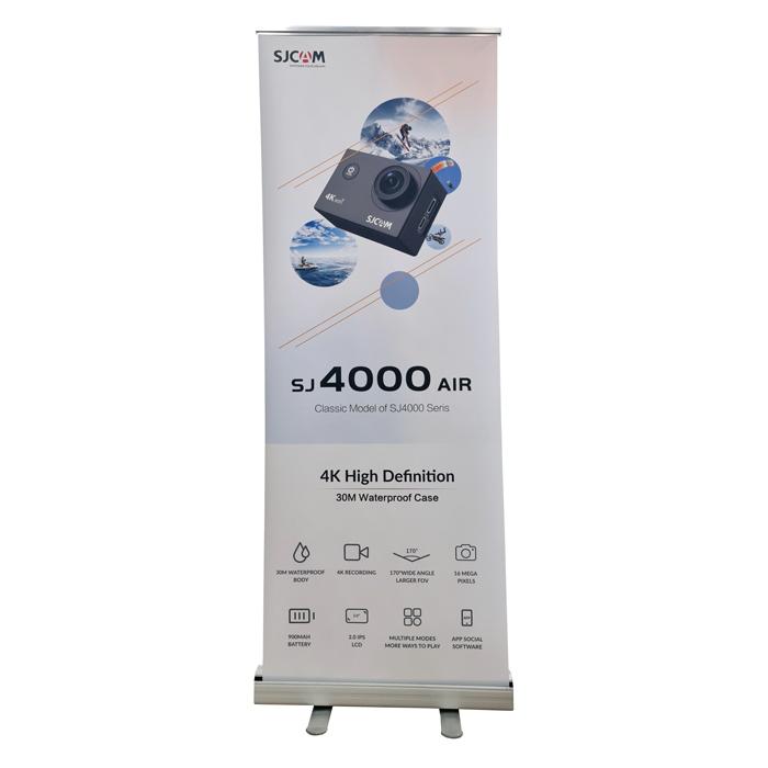 SJCAM διαφημιστικό roll up banner με εκτύπωση SJ4000-AIR, 160x60cm | Διαφημιστικό Υλικό | elabstore.gr