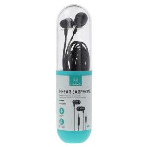 USAMS earphones με μικρόφωνο EP-42, 3.5mm, 1.2m, λευκά | Αξεσουάρ κινητών | elabstore.gr
