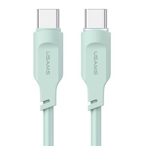 USAMS καλώδιο USB-C σε USB-C US-SJ567, 100W PD, 1.2m, πράσινο | Καλώδια - Αντάπτορες | elabstore.gr