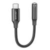 USAMS αντάπτορας USB-C σε 3.5mm US-SJ599, μαύρος | Καλώδια - Αντάπτορες | elabstore.gr