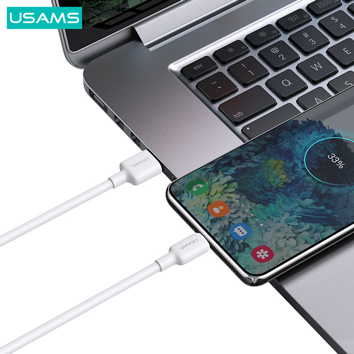 USAMS καλώδιο USB-C σε USB US-SJ601, 3A, 1m, λευκό | eLabstore.gr USAMS καλώδιο USB-C σε USB US-SJ601, 3A, 1m, λευκό | Καλώδια - Αντάπτορες | elabstore.gr