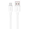USAMS καλώδιο micro USB σε USB US-SJ607, 2A, 1m, λευκό | Καλώδια - Αντάπτορες | elabstore.gr