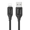 USAMS καλώδιο Lightning σε USB US-SJ618, 2.4A, 1m, μαύρο | Καλώδια - Αντάπτορες | elabstore.gr