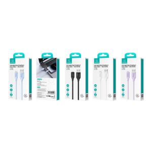 USAMS καλώδιο Lightning σε USB US-SJ618, 2.4A, 1m, λευκό | Καλώδια - Αντάπτορες | elabstore.gr