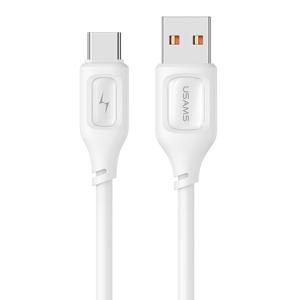 USAMS καλώδιο USB-C σε USB US-SJ619, 3A, 1m, λευκό | Καλώδια - Αντάπτορες | elabstore.gr