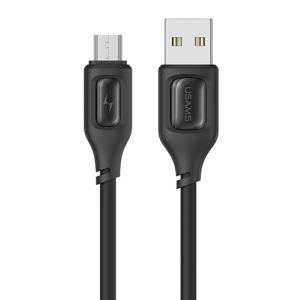 USAMS καλώδιο micro USB σε USB US-SJ620, 2A, 1m, μαύρο | Καλώδια - Αντάπτορες | elabstore.gr