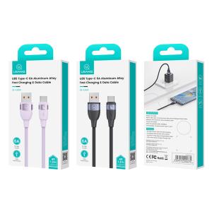 USAMS καλώδιο USB-C σε USB US-SJ630, 6A, 1.2m, μαύρο | Καλώδια - Αντάπτορες | elabstore.gr
