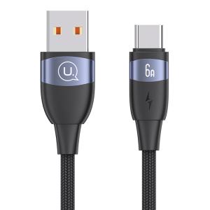 USAMS καλώδιο USB-C σε USB US-SJ630, 6A, 1.2m, μαύρο | Καλώδια - Αντάπτορες | elabstore.gr