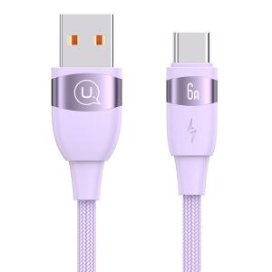 USAMS καλώδιο USB-C σε USB US-SJ630, 6A, 1.2m, μωβ | Καλώδια - Αντάπτορες | elabstore.gr