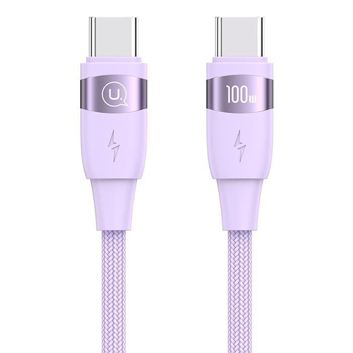 USAMS καλώδιο USB-C σε USB-C US-SJ632, 100W PD, 1.2m, μωβ | eLabstore.gr USAMS καλώδιο USB-C σε USB-C US-SJ632, 100W PD, 1.2m, μωβ | Καλώδια - Αντάπτορες | elabstore.gr