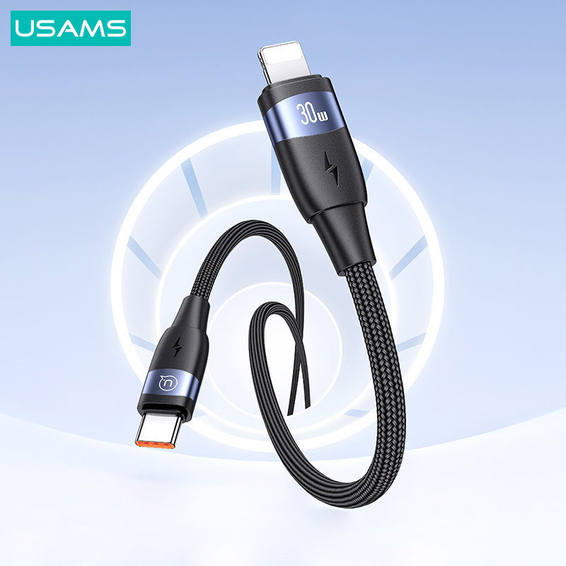 USAMS καλώδιο Lightning σε USB-C US-SJ634, 30W PD, 1.2m, μαύρο | eLabstore.gr USAMS καλώδιο Lightning σε USB-C US-SJ634, 30W PD, 1.2m, μαύρο | Καλώδια - Αντάπτορες | elabstore.gr