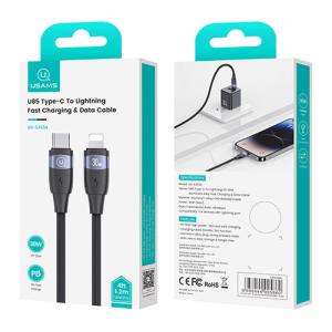 USAMS καλώδιο Lightning σε USB-C US-SJ634, 30W PD, 1.2m, μαύρο | eLabstore.gr USAMS καλώδιο Lightning σε USB-C US-SJ634, 30W PD, 1.2m, μαύρο | Καλώδια - Αντάπτορες | elabstore.gr