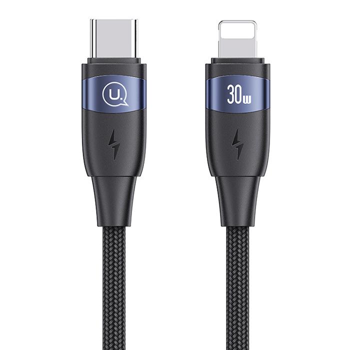 USAMS καλώδιο Lightning σε USB-C US-SJ634, 30W PD, 1.2m, μαύρο | eLabstore.gr USAMS καλώδιο Lightning σε USB-C US-SJ634, 30W PD, 1.2m, μαύρο | Καλώδια - Αντάπτορες | elabstore.gr