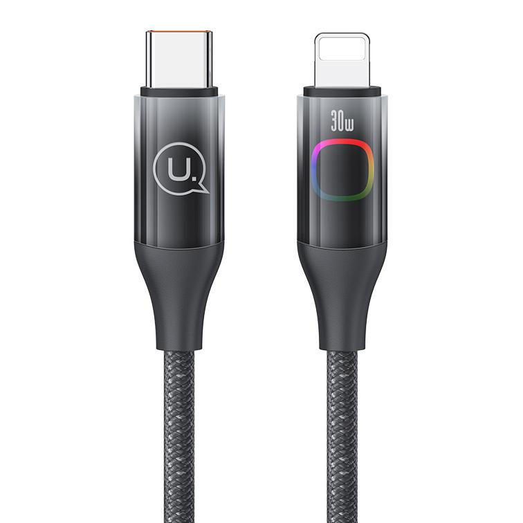 USAMS καλώδιο Lightning σε USB-C US-SJ638, 30W PD, 1.2m, μαύρο | eLabstore.gr USAMS καλώδιο Lightning σε USB-C US-SJ638, 30W PD, 1.2m, μαύρο | Καλώδια - Αντάπτορες | elabstore.gr