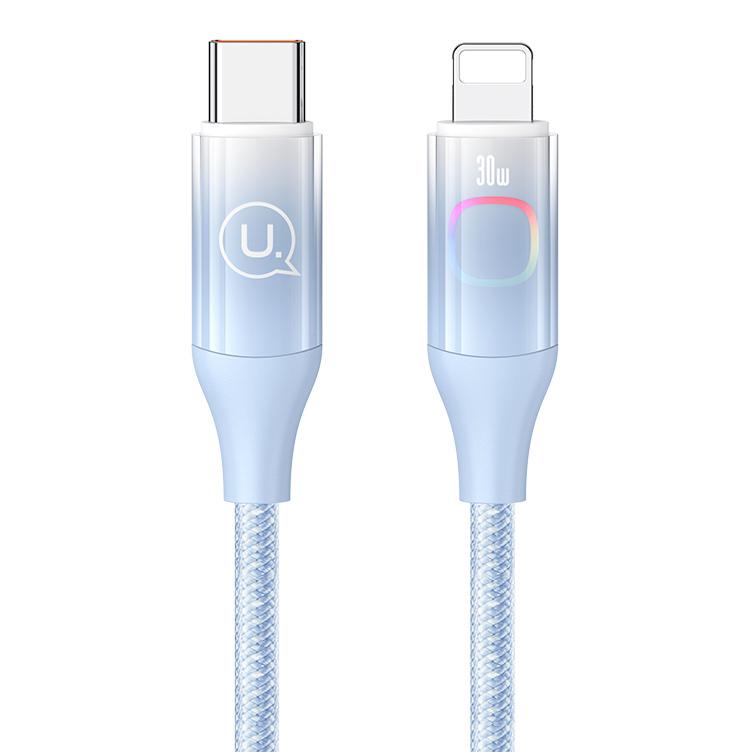 USAMS καλώδιο Lightning σε USB-C US-SJ638, 30W PD, 1.2m, μπλε | eLabstore.gr USAMS καλώδιο Lightning σε USB-C US-SJ638, 30W PD, 1.2m, μπλε | Καλώδια - Αντάπτορες | elabstore.gr