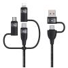 USAMS καλώδιο USB/USB-C σε 3 in 1 US-SJ646, PD 100W, 2m, μαύρο | eLabstore.gr USAMS καλώδιο USB/USB-C σε 3 in 1 US-SJ646, PD 100W, 2m, μαύρο | Καλώδια - Αντάπτορες | elabstore.gr