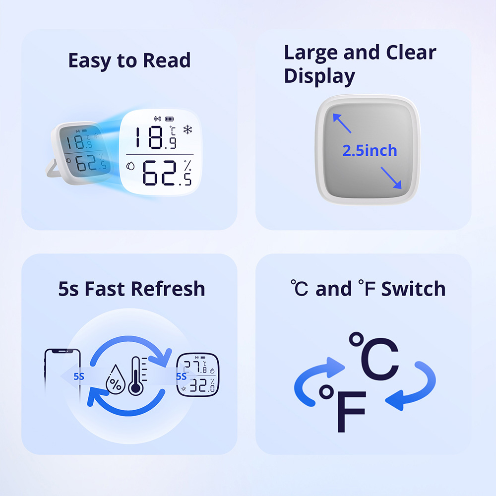 SONOFF smart smart θερμόμετρο & υγρασιόμετρο SNZB-02D, LCD, ZigBee | eLabstore.gr SONOFF smart smart θερμόμετρο & υγρασιόμετρο SNZB-02D, LCD, ZigBee | Συναγερμοί | elabstore.gr