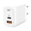 SILICON POWER φορτιστής τοίχου QM25, USB & USB-C, 30W PD, λευκός | Αξεσουάρ κινητών | elabstore.gr