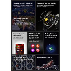 ZEBLAZE smartwatch Stratos 2 Lite, heart rate, 1.32", GPS, 5 ATM, μαύρο | Mobile Συσκευές | elabstore.gr